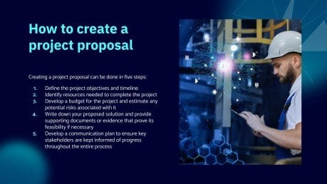 AI Tech Project Proposal presentation template 