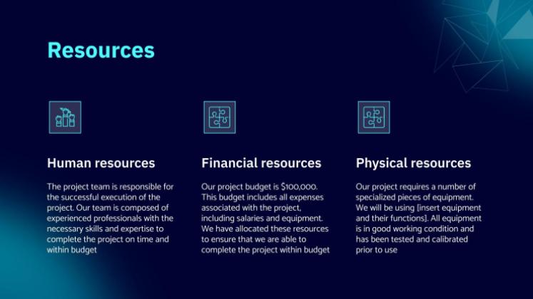 AI Tech Project Proposal presentation template 
