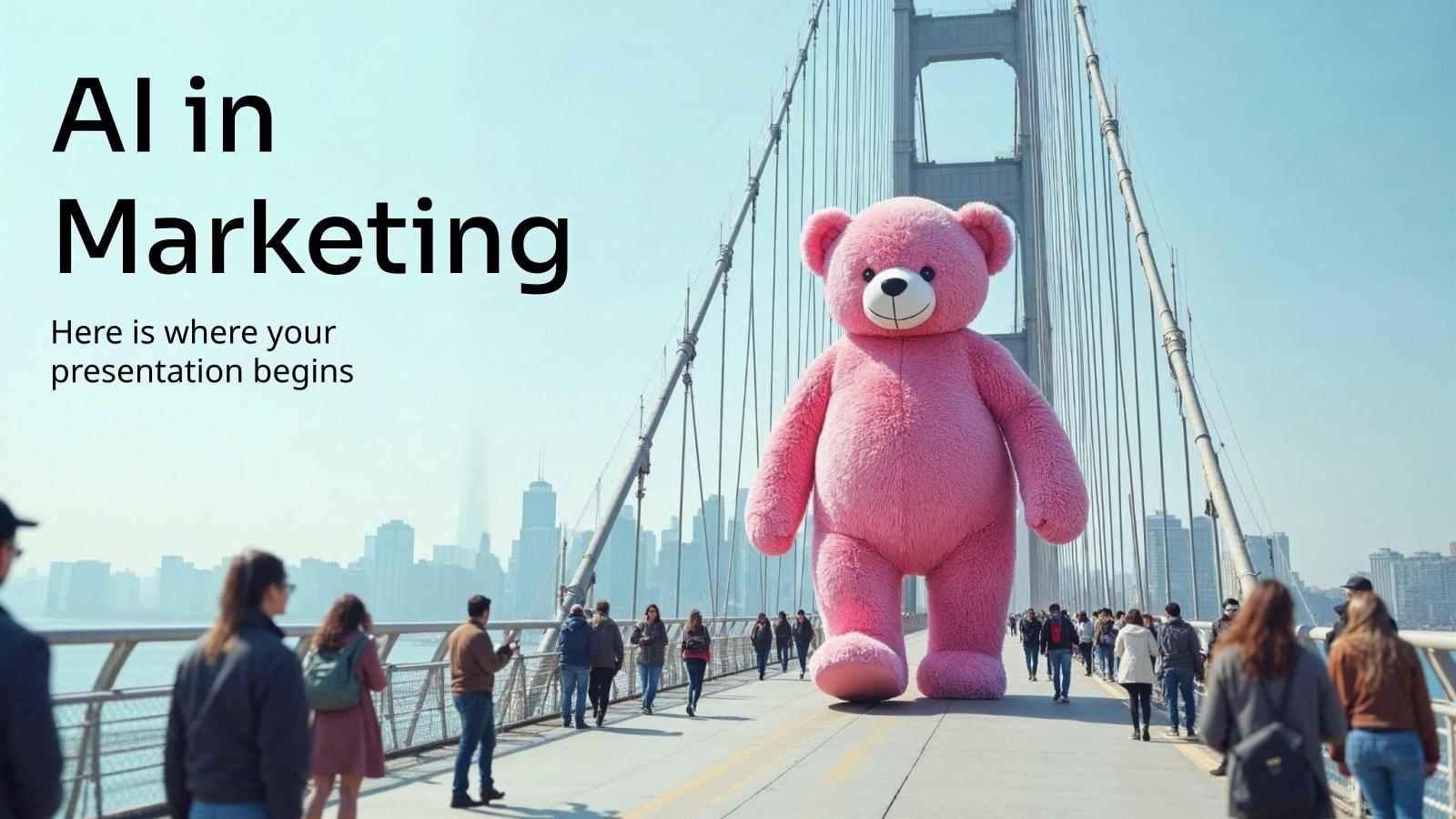 AI in Marketing presentation template 