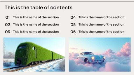 AI in Marketing presentation template 