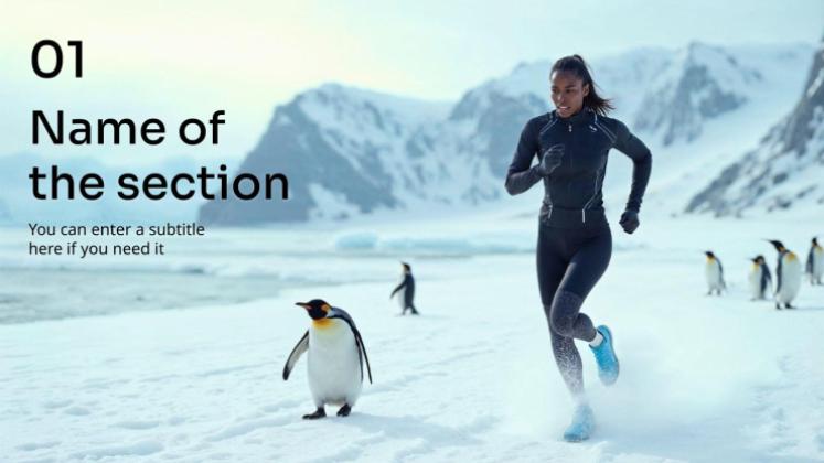 AI in Marketing presentation template 