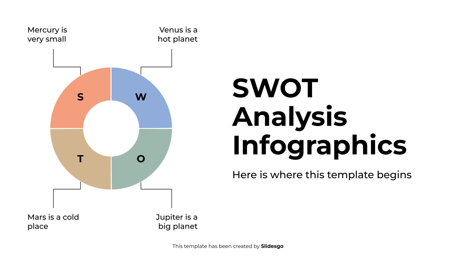 SWOT 분석 인포그래픽 프레젠테이션 템플릿