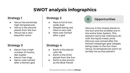 SWOT 분석 인포그래픽 프레젠테이션 템플릿