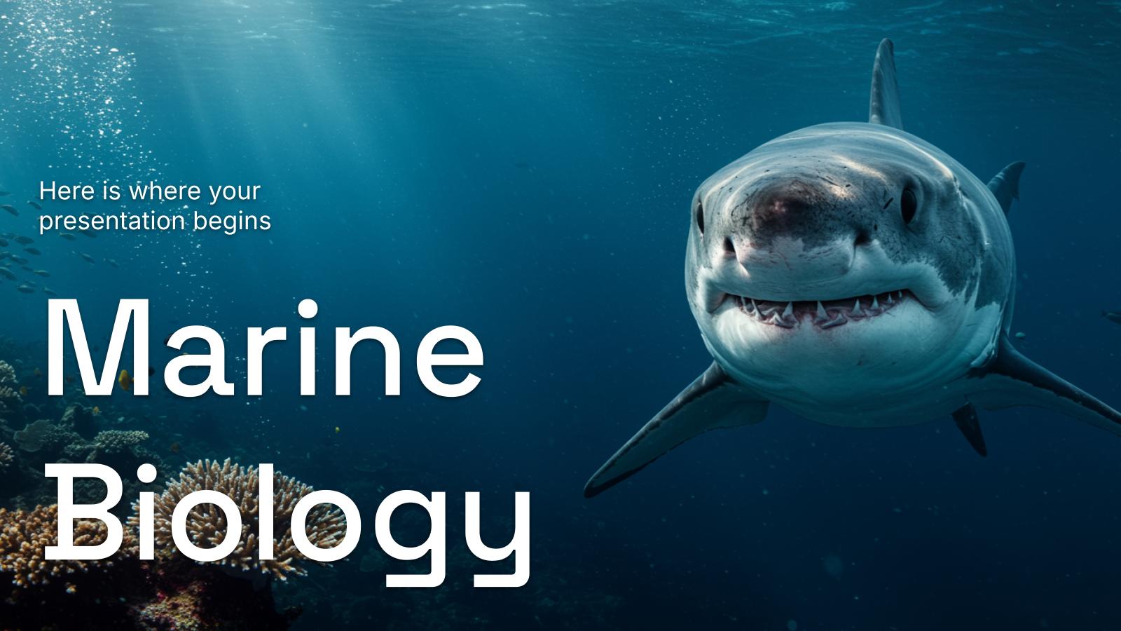 해양생물학 프레젠테이션 템플릿