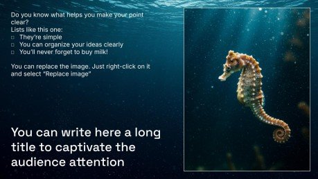 Meeresbiologie Präsentationsvorlage