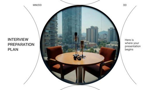 Plantilla de presentación Plan de preparación para la entrevista
