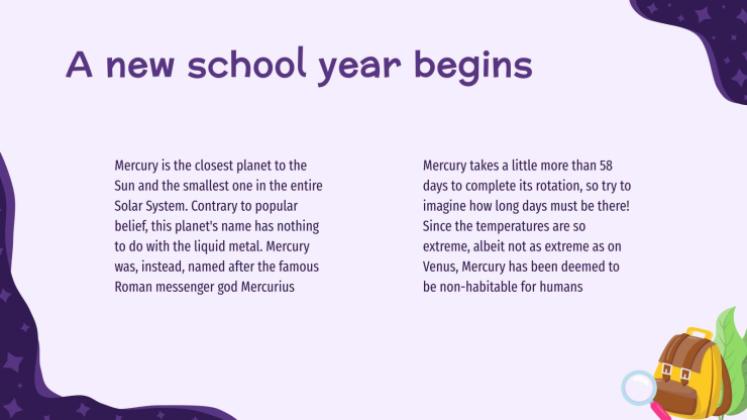 Plantilla de presentación Vuelta a clase