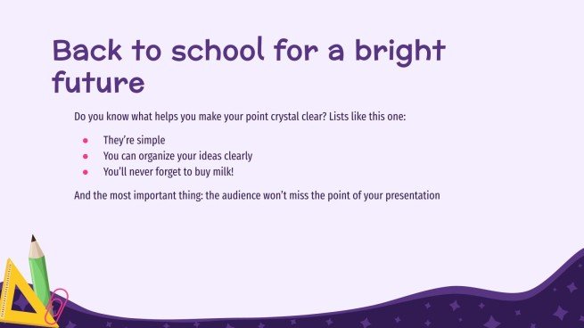 Plantilla de presentación Vuelta a clase