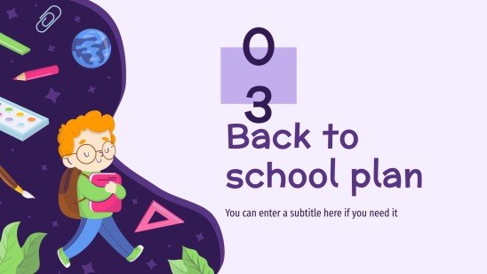 Plantilla de presentación Vuelta a clase