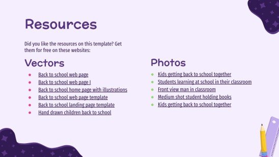 Plantilla de presentación Vuelta a clase