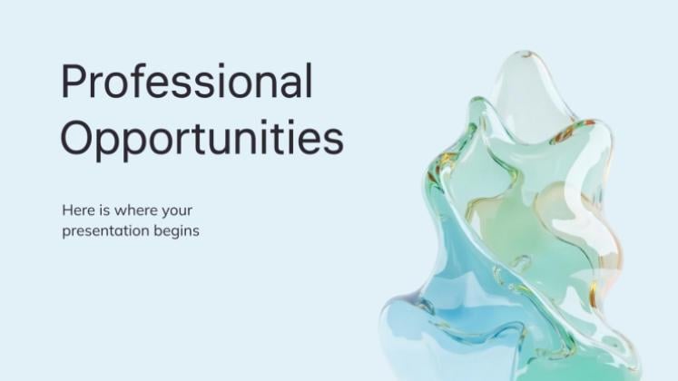 Professional Opportunities presentation template 