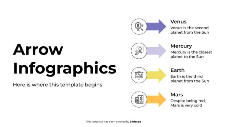 Arrow Infographics presentation template 