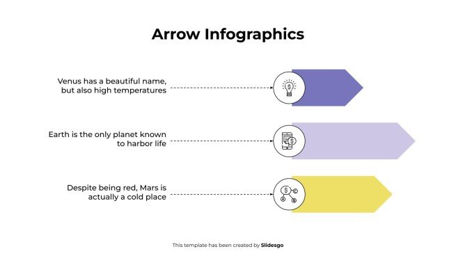Arrow Infographics presentation template 