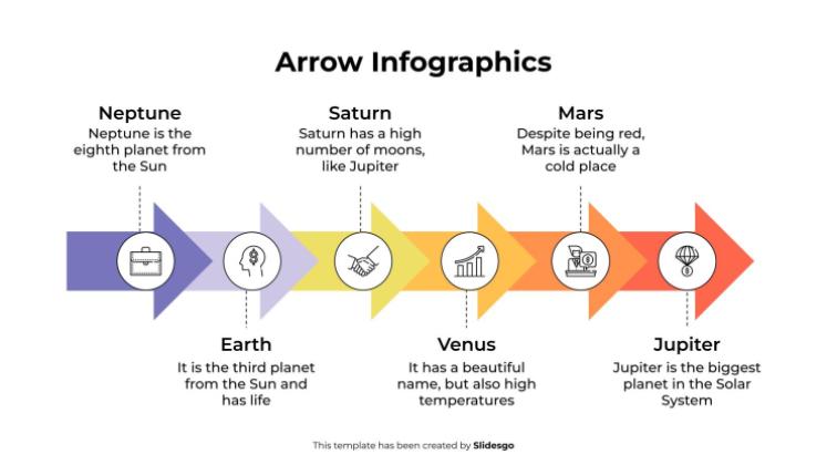 Arrow Infographics presentation template 