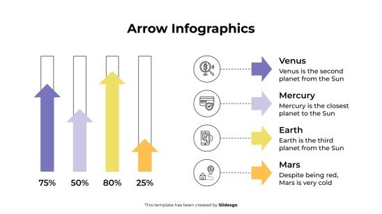 Arrow Infographics presentation template 
