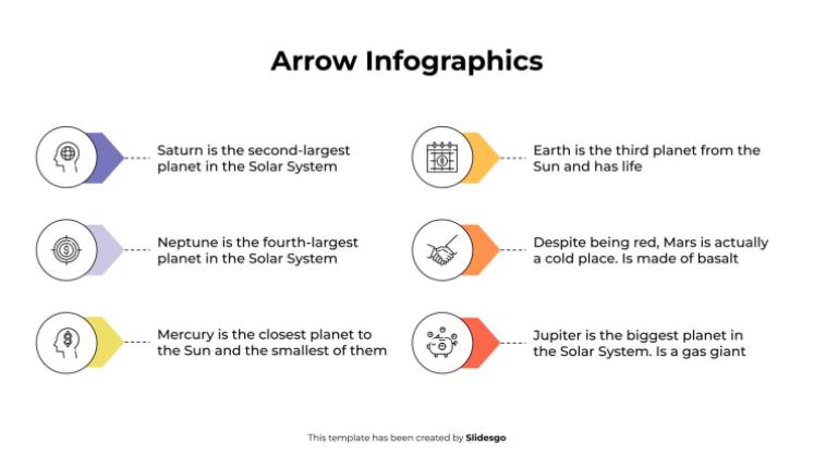 Arrow Infographics presentation template 