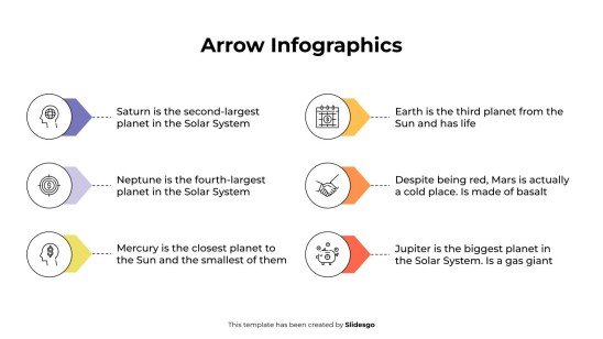 Arrow Infographics presentation template 