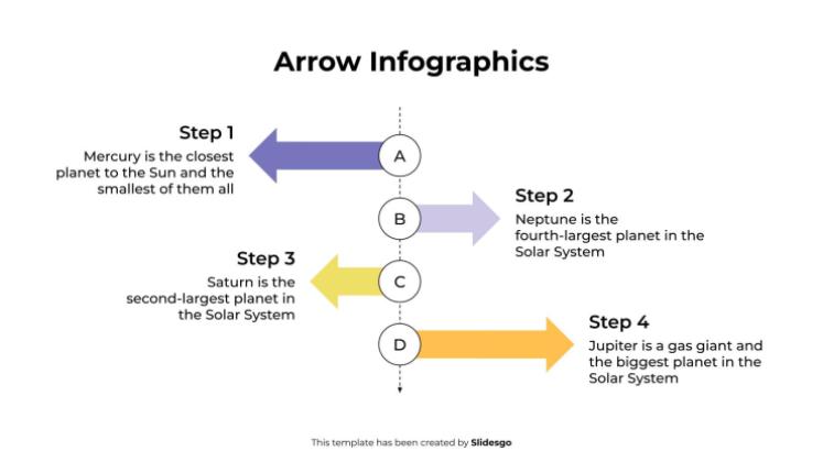 Arrow Infographics presentation template 
