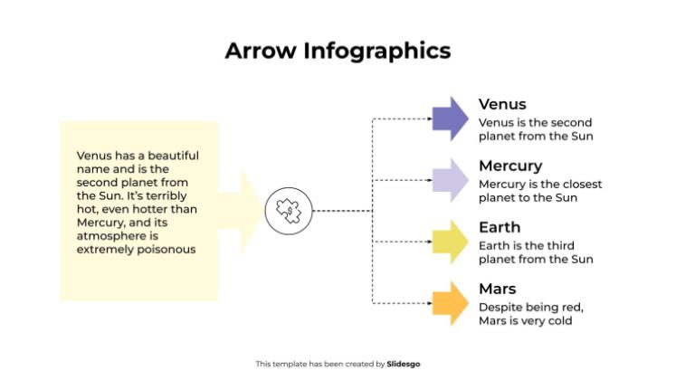 Arrow Infographics presentation template 