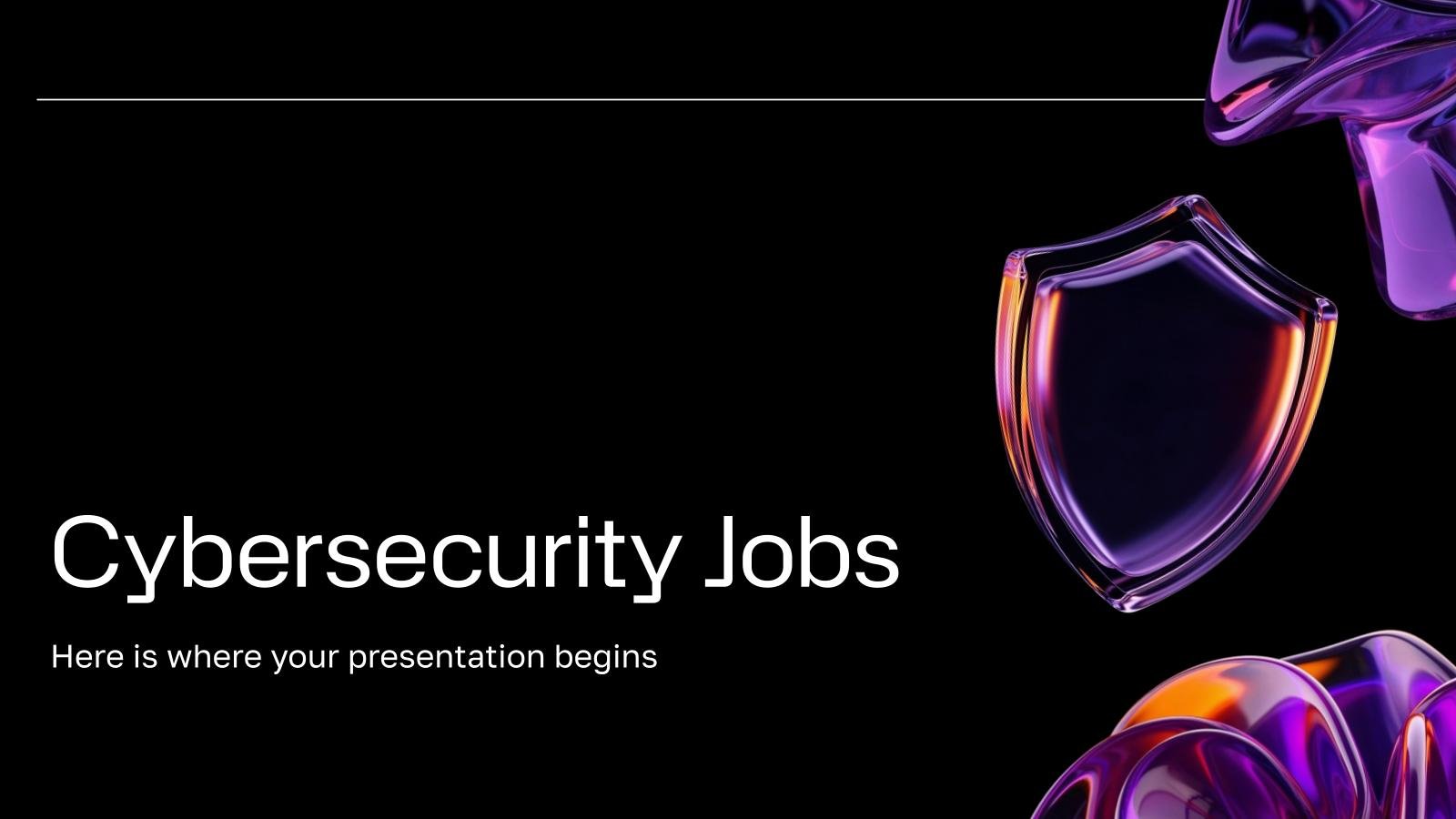 Cybersecurity Jobs presentation template 