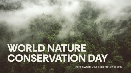 Weltnaturschutztag Präsentationsvorlage