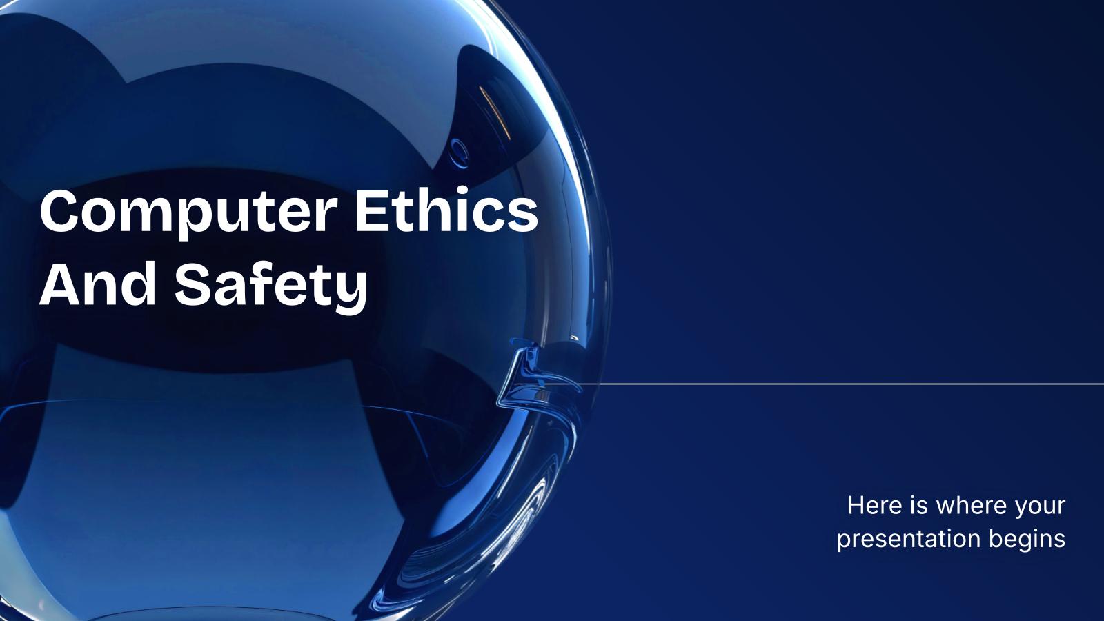Computer Ethics and Safety presentation template 
