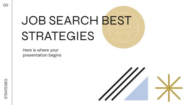 Die besten Strategien für die Jobsuche Präsentationsvorlage