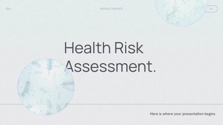 Health Risk Assessment presentation template 
