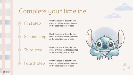 Modelo de apresentação Stitch fofo