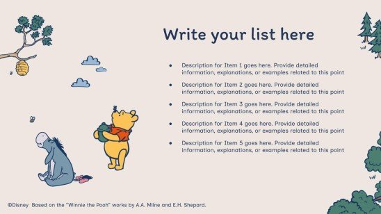 Modelo de apresentação Ursinho Pooh Explorador