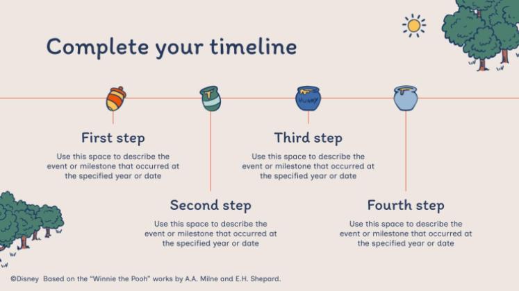 Modelo de apresentação Ursinho Pooh Explorador