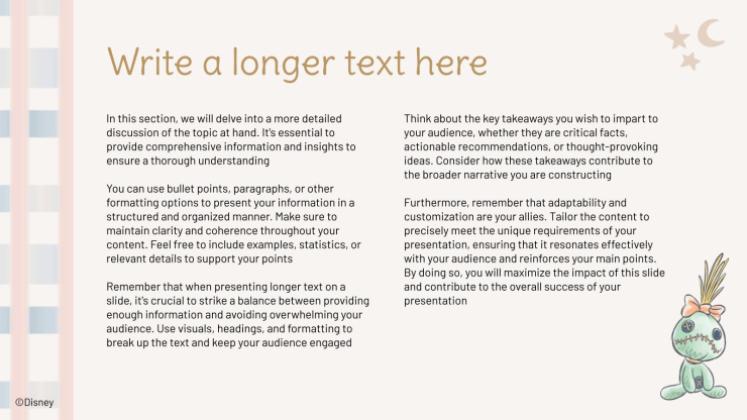 Modelo de apresentação Stitch fofo