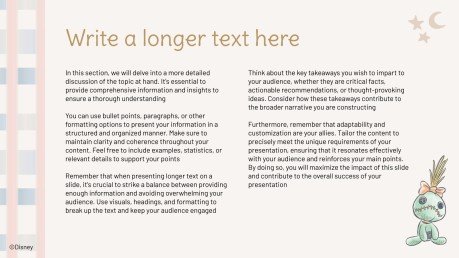 Modelo de apresentação Stitch fofo