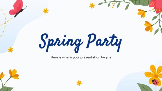 Modelo de apresentação Festa de primavera