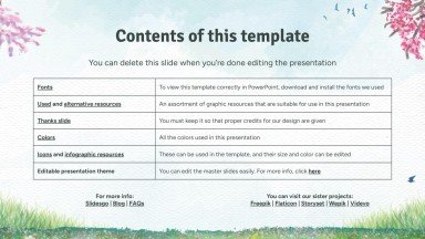 Spring Woods presentation template 