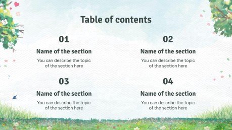 Spring Woods presentation template 