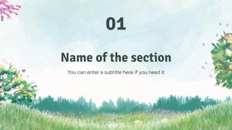Spring Woods presentation template 