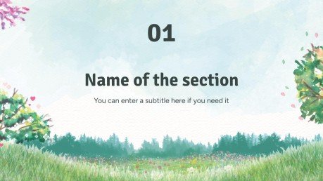 Spring Woods presentation template 