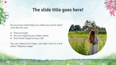 Spring Woods presentation template 