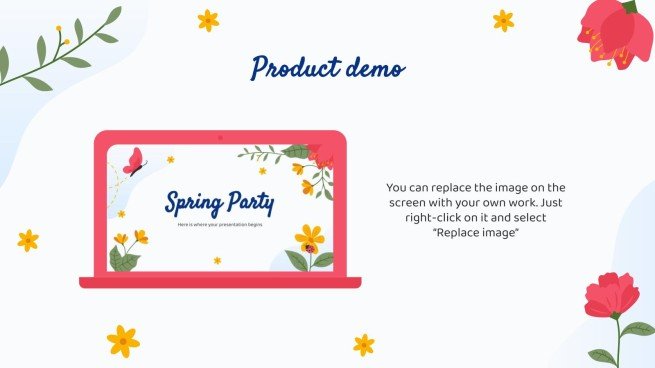 Modelo de apresentação Festa de primavera