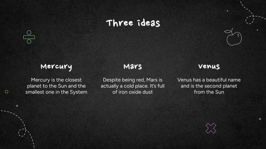 Simple Blackboard Background presentation template 
