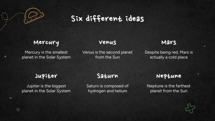 Simple Blackboard Background presentation template 
