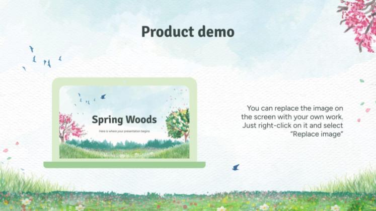 Spring Woods presentation template 