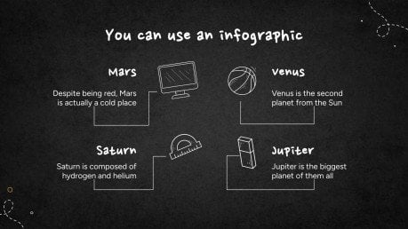 Simple Blackboard Background presentation template 