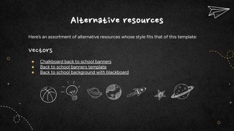 Simple Blackboard Background presentation template 