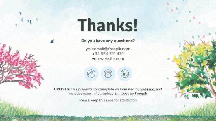 Spring Woods presentation template 