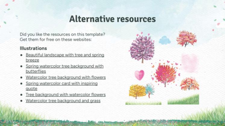 Spring Woods presentation template 