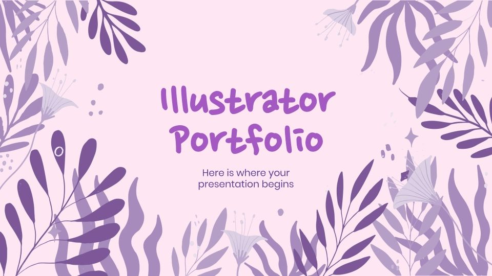 Portfolio de l'illustrateur Modèles de présentation