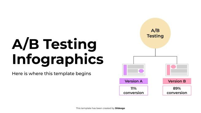 A/B-Test-Infografiken Präsentationsvorlage