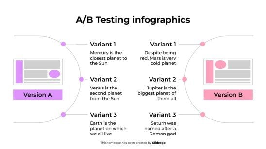 A/B-Test-Infografiken Präsentationsvorlage
